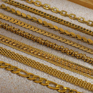 European American Style <b>Titanium</b> Steel Bracelet 18K Gold Plated Stainless Steel Geometric <b>Chain</b> Women's Jewelry Party Accessory - Product Image 4