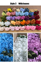 M-1046 Tête de Fleur d'Hortensia Artificielle Moyenne en Soie de Haute Qualité pour Mariage