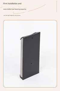 Distributeur de sacs en plastique en acier inoxydable argenté facile à monter au mur, support de sacs en plastique rectangulaires pour sacs d'épicerie, outils moyens - Product Image 3