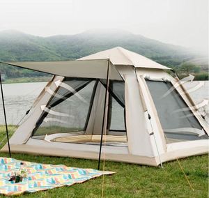 Tente de camping familiale à ouverture rapide automatique, imperméable, pour la randonnée en plein air, installation instantanée, avec sac de transport - Product Image 1