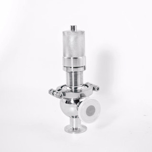 Gıda sınıfı ve sıhhi SS316L basınç tahliye vanası-manuel pnömatik destekli güvenlik tahliye vanası - Product Image 1