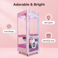 Machine à griffes commerciale haut de gamme de 198 cm de hauteur, avec cadre métallique robuste de 100 kg, à monnayeur, de style japonais, pour centre commercial