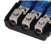 Bloc porte-fusibles ANL avec borne en cuivre et couvercle en plastique pour amplificateur audio de voiture, bateau marin 12V 24V |   Certifié CE