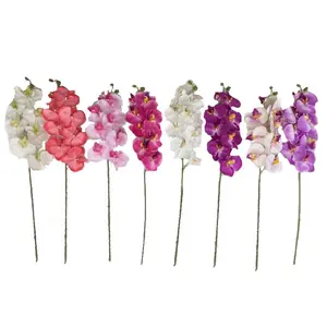 Wedding Orchids Artificial Flowers Centerpieces Table Decor Silk Wedding Flowers