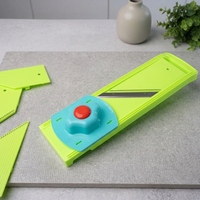 Mandoline Snijder 2-in-1 Handmatige Groentesnijder PP Plastic Vaatwasmachinebestendig 1,7 mm Fijne Snijder Precieze Eenvoudige Voedselbereiding