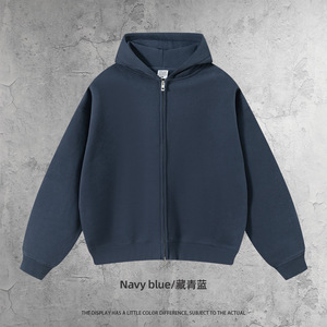 Sweat à capuche en molleton épais 350G, coupe carrée ample, épaules tombantes, poche kangourou, logo personnalisé, unisexe, streetwear, vente en gros - Product Image 4