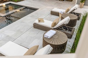 Chaise longue <span class=keywords><strong>de</strong></span> luxe faite à la main pour la baignade et <span class=keywords><strong>le</strong></span> soleil, en <span class=keywords><strong>rotin</strong></span> tressé, résistante aux intempéries, pour piscine, mobilier d'extérieur - Product Image 3
