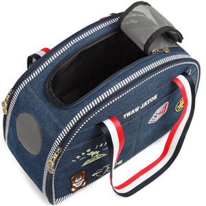 Sac de transport pour animaux de compagnie Thaw Jayor, sac bandoulière bleu, design de dessin animé, portable, pour chiens, chats, petits animaux - Product Image 3