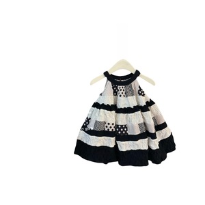 Child Star Circle Girls Summer Patchwork Polka Dot Halter Dress Breathable Princess Style - Product Image 5