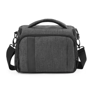 Commercio all'ingrosso Custom fotografi professionisti impermeabile borsa per fotocamera imbottita borsa a tracolla con parapioggia per SLR DSLR