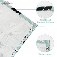 Delantal de Cocina sin Mangas de Lino Personalizado OEM, Reutilizable, Lavable, Impresión Digital Reactiva, Bajo MOQ, Directo de Fábrica, Personalización de Marca