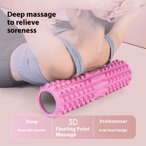 Rodillo de espuma de Yoga de alta densidad de 45cm y 12 pulgadas <span class=keywords><strong>para</strong></span> rehabilitación de Pilates, masajeador hueco <span class=keywords><strong>para</strong></span> liberación miofascial, músculo de espalda - Product Image 3