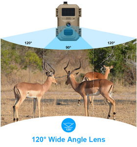 Caméra de chasse solaire 4MP 4G avec carte SIM, déclencheur à détection de mouvement, vision nocturne, étanche IP66 pour l'observation de la faune - Product Image 5