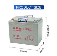 Batterie au plomb scellée sans entretien 6-GFM-85 12V 85Ah pour petit chariot élévateur, mini gerbeur, transpalette, équipement de levage électrique