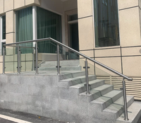 Balustrades et rampes en acier inoxydable 304/316 - Garde-corps en verre pour hôtel, villa en bord de mer, centre commercial, balcon |   Résistant à la rouille |   CE/ISO