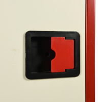 Armoire pour enrouleur de tuyau, boîte pour extincteur de couleur rouge avec fenêtre en verre