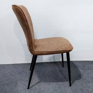 Sedia Moderna da Casa in Velluto Blu, Comoda con Cuscino Morbido, Imbottita Senza Braccioli con Gambe in Metallo, Poltrona per Pedicure - Product Image 3