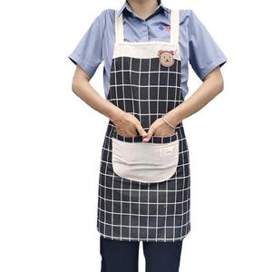 Tablier de cuisine et de coiffure Zixi en coton et lin, résistant aux taches, pour adultes, idéal pour la pâtisserie et le bricolage, fabriqué à Shanghai - Product Image 1