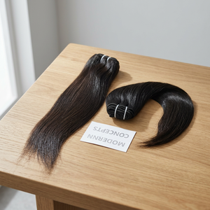 Wholesale Raw Indian Remy Hair Bundles Fusion Weave Single Drawn Virgin Cuticle Aligned <b>Cheap</b> Straight Human Hair <b>Extensions</b> - Product Image 1