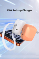 Chargeur rapide DC 45W PD3.0 GaN à prise unique 15V 3A pour iPad Pro Air, ordinateur portable MacBook, iPhones 15 Pro Max