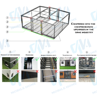 Maison modulaire préfabriquée prête à l'emploi de 20 pieds 40 pieds Aménagement personnalisé pour le marché des Caraïbes Maison en conteneur extensible tropicale