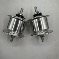Pièces de vélo de fabrication Moyeu de vélo BMX 28h/36h/48h Trous de moyeu avec position avant et arrière en aluminium/acier 6v 3w