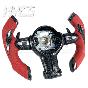 Volante de Fibra de Carbono Personalizado para Interiores de Automóviles F1 para <span class=keywords><strong>BMW</strong></span> <span class=keywords><strong>F10</strong></span> F30 E90 E92 F11 F80 F82 F83 F85 F86 F87 X3 X4 X5 - Product Image 3