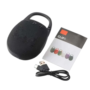 पोर्टेबल क्लिप्स 5 वायरलेस बीटी स्पीकर बिल्ट-इन माइक 10000 माह बैटरी टी कार्ड समर्थन प्लास्टिक कैबिनेट छोटे घर पार्टी गायन के लिए - Product Image 4