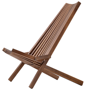 Silla Plegable de Madera para Exteriores, Muebles de Patio, Silla Reclinable de Diseño en Madera de Teca Natural - Product Image 2