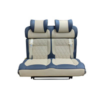 Siège double modifié pour voiture, personnalisable, convertible en lit ou chaise pour fourgonnette