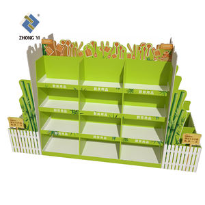 Présentoir de plancher de vente au détail de carton de haute qualité présentoir de palette de casse-croûte/jouets personnalisés - Product Image 1
