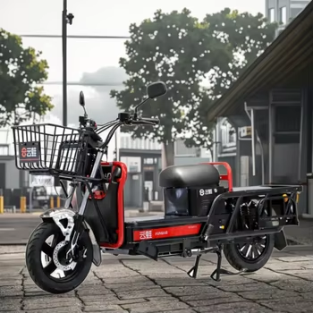 1300W High-Speed Electric Scooter for Adults Heavy Loading Lithium Battery 72V Voltage for Food Delivery