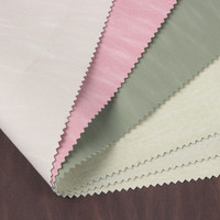 Tissu en similicuir de luxe écologique de designer, feuille de tissu en similicuir 50% PU 50% polyester, cuir artificiel en microfibre PU