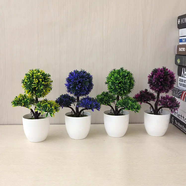 MINI Pot Succulent en plastique, bonsaï artificiel pour décoration à domicile, bon marché, vente en gros, E07457