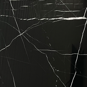Dalles de marbre noir Marquina poli de qualité supérieure, modernes, imperméables, écologiques, garantie 1 an, pour sols intérieurs d'hôtels, meubles de salle de bain, escaliers et couloirs. - Product Image 2