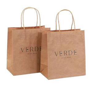 Bolsas de Papel Kraft con Cordón para Comida para Llevar, Calzado y Ropa, Ideales para Promoción en Tiendas - Product Image 2