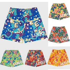 Custom Logo, Patroon, Grootte Mesh Shorts Ademende Sport Broek Strand Basic Shorts