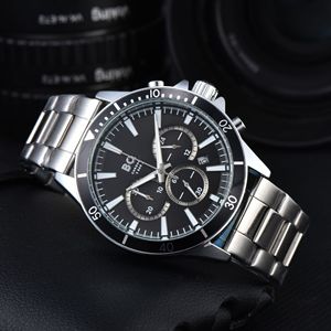Reloj Deportivo Elegante con Bisel Multicolor Deslumbrante, Cronógrafo de Cuarzo para Hombre - Product Image 2