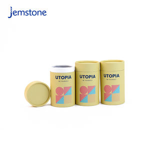 Caja de Embalaje de Cápsulas de Gel Reciclable de Grado Alimenticio con Diseño Personalizado, Impresión CMYK, Envase de Tubo de Papel para Chocolate y Proteína en Polvo - Product Image 6