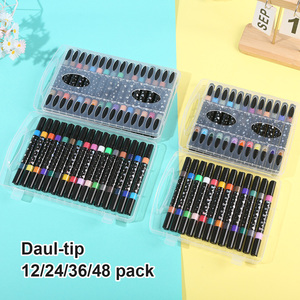 Juego de 24 Rotuladores Acrílicos de Colores Brillantes, Marcadores Perla con Purpurina <span class=keywords><strong>para</strong></span> Cuadernos, Resaltadores Borrables <span class=keywords><strong>para</strong></span> Niños y Estudiantes, Dibujo a Color - Product Image 2