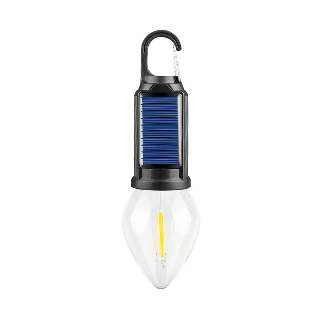 Wholesale Customized Logo IP65 Waterproof Solar Rechargeable LED Tent Camping Lantern Tungsten Lamp Bulb for Outdoor Atmosphere