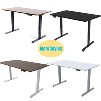 Pieds de bureau réglables électriques autonomes à hauteur réglable pour bureau à domicile, 2 moteurs, 120 kg, design de bureau assis-debout pour PDG et managers