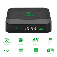 GTMEDIA Z1 S905W2 2G 16G Android 11 TV BOX 2.4G Wifi Quad core Amlogic DDR3 1080P Media player eMMC OTT Set Top Box pour Brésil