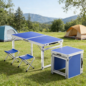 <span class=keywords><strong>Mesa</strong></span> Plegable para Jardín, Camping, Banquetes, Catering y Barbacoa, Diseño Nuevo, Color Negro - Product Image 6