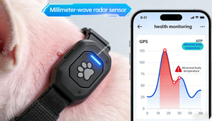 Coleira Rastreadora <span class=keywords><strong>GPS</strong></span> 4G para Cães e Gatos Pet Smart com Material Plástico à Prova d'Água IP67 e Carregamento Magnético - Product Image 6