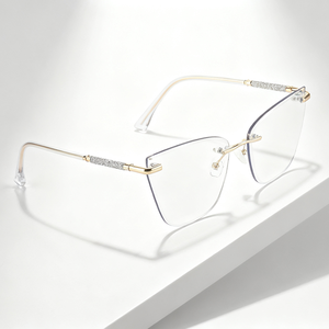 Cổ điển không Khung thời trang photochromic Kính Retro Cat <span class=keywords><strong>Eye</strong></span> phụ nữ trong nhà ngoài trời Kính mắt Sun thay đổi màu sắc kính cho phụ nữ - Product Image 5