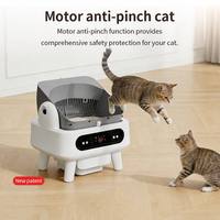 Bac à litière automatique intelligent pour chat, autonettoyant, contrôle par application, 6 protections de sécurité, silencieux, pour plusieurs chats