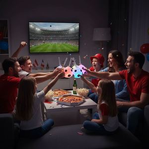 Hot Selling 500ml PET LED Disco <b>Glasses</b> Straw for Icy Wine Birthday Party & Graduation New Year Outdoor Soccer National Team - Product Image 4