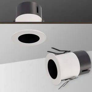 China Jiangmen supplier anti glare modern recessed ceiling spotlight hotel aluminum 1w 3w 5w 9w 12w 15w led spot light downlight