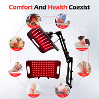 Lampe de luminothérapie rouge infrarouge avec support, dispositif de luminothérapie rouge 660 nm et infrarouge proche 850 nm pour le corps